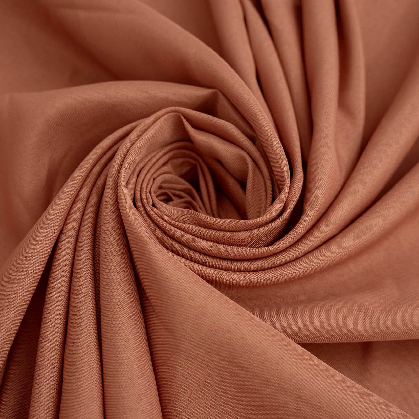 Polyester Square 90"x90" Tablecloth Terracotta (Rust) - Wrinkle-Resistant & Durable Table Cover