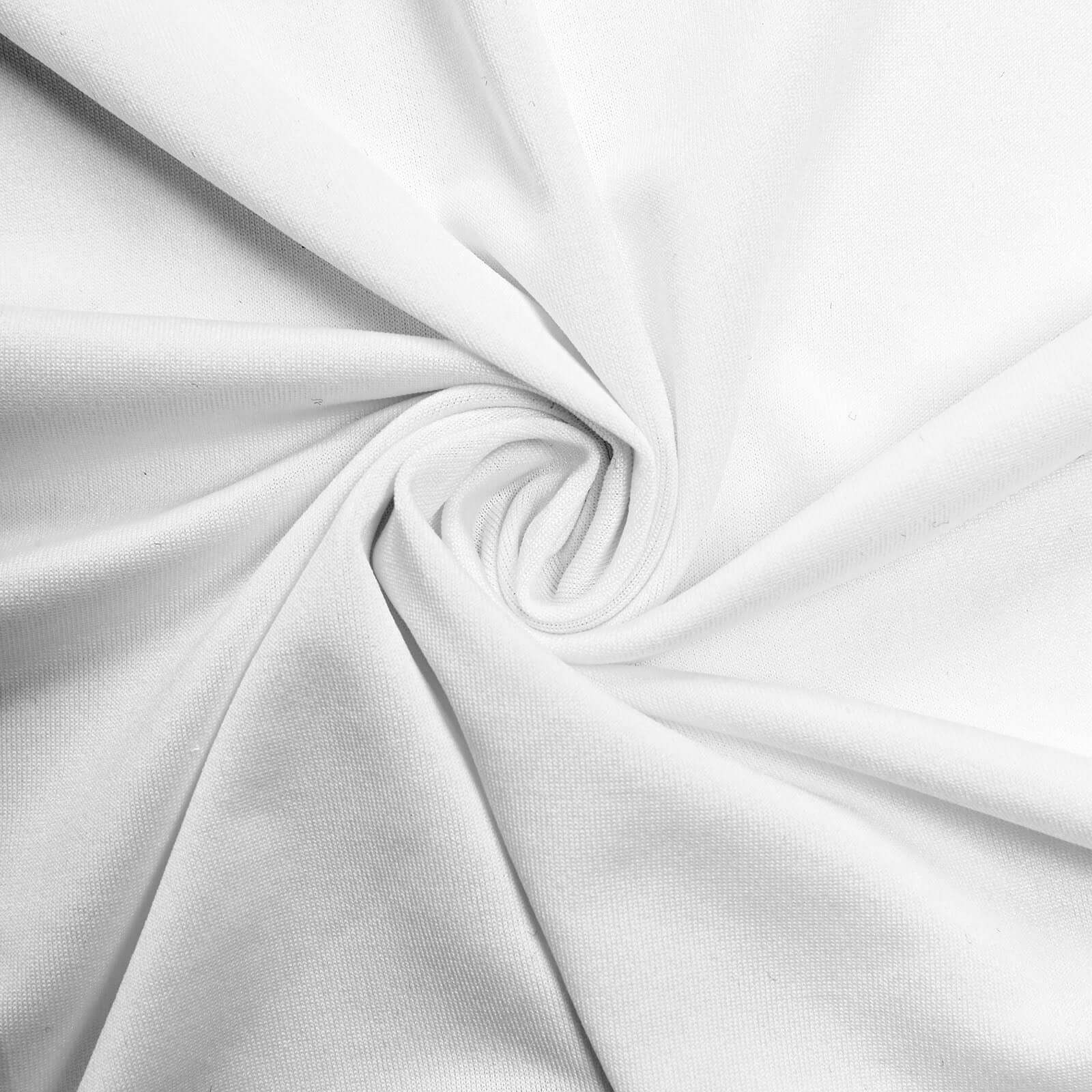 8ftx7ft White 2-Sided Spandex Fit Hexagon Wedding Arbor Backdrop Cover