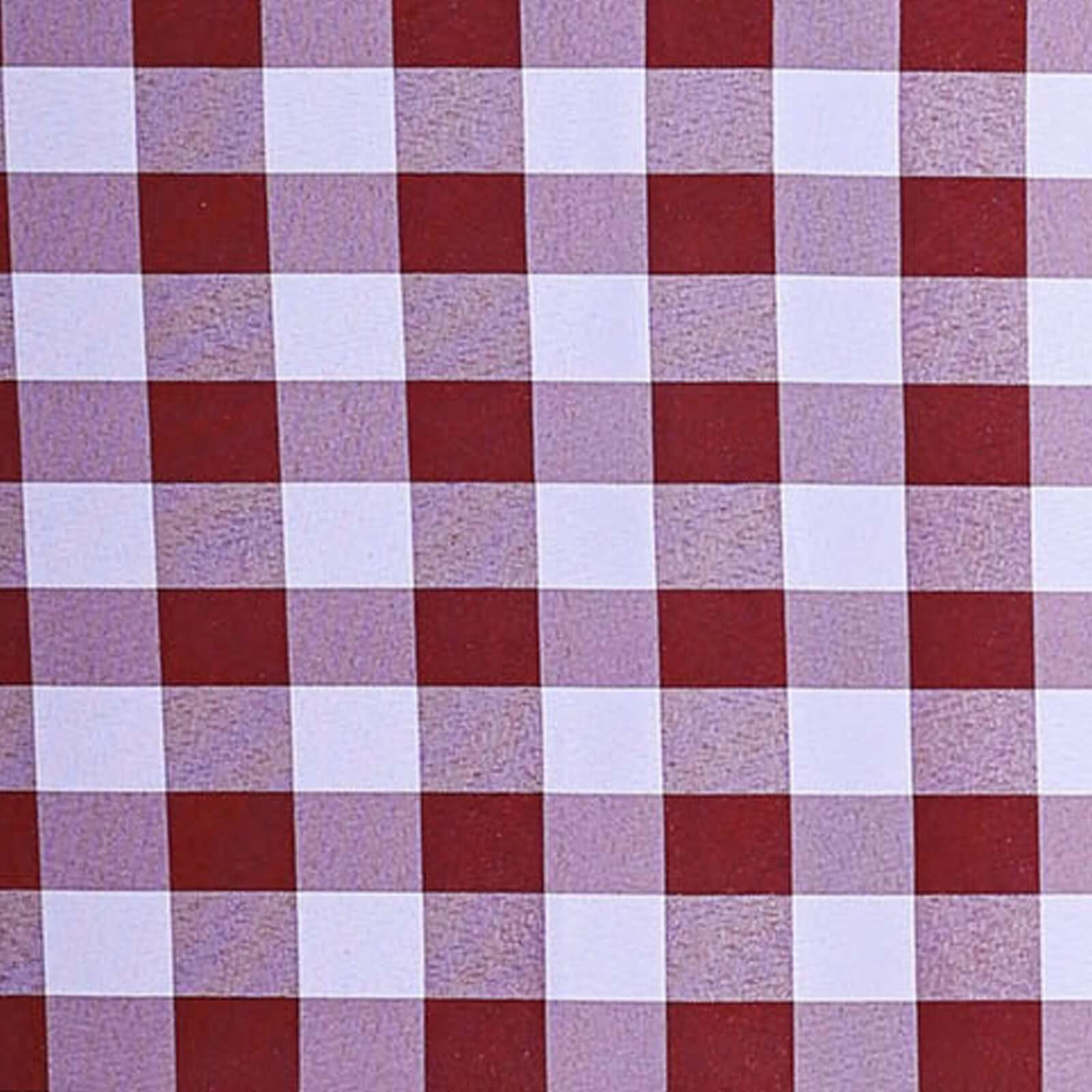 5 Pack Polyester Chair Sashes Burgundy/White Buffalo Plaid - Durable & Reusable Chair Bows 6"x108"