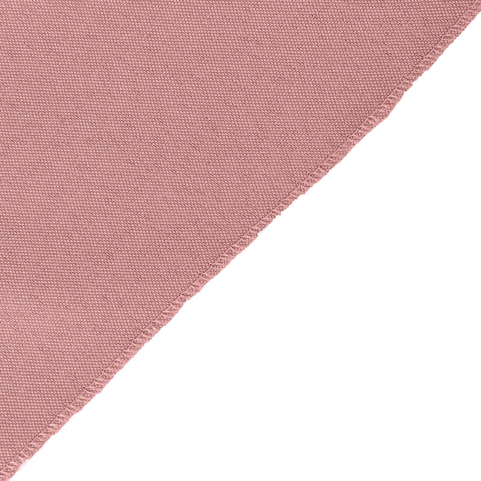 Polyester Slip On Folding Chair Covers Dusty Rose - Stain-Resistant Reusable Durable Fabric