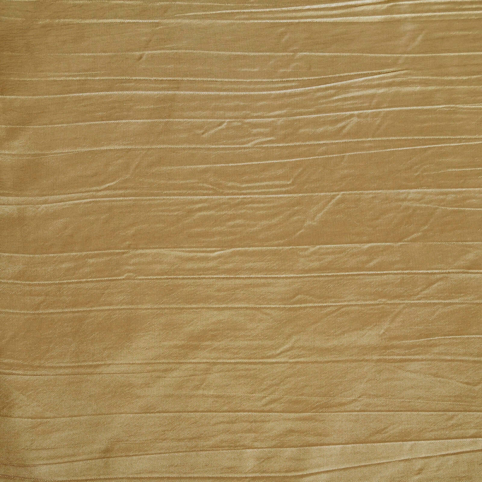 Taffeta 90"x156" Rectangle Tablecloth Gold - Seamless Accordion Crinkle Design for Stylish Celebrations