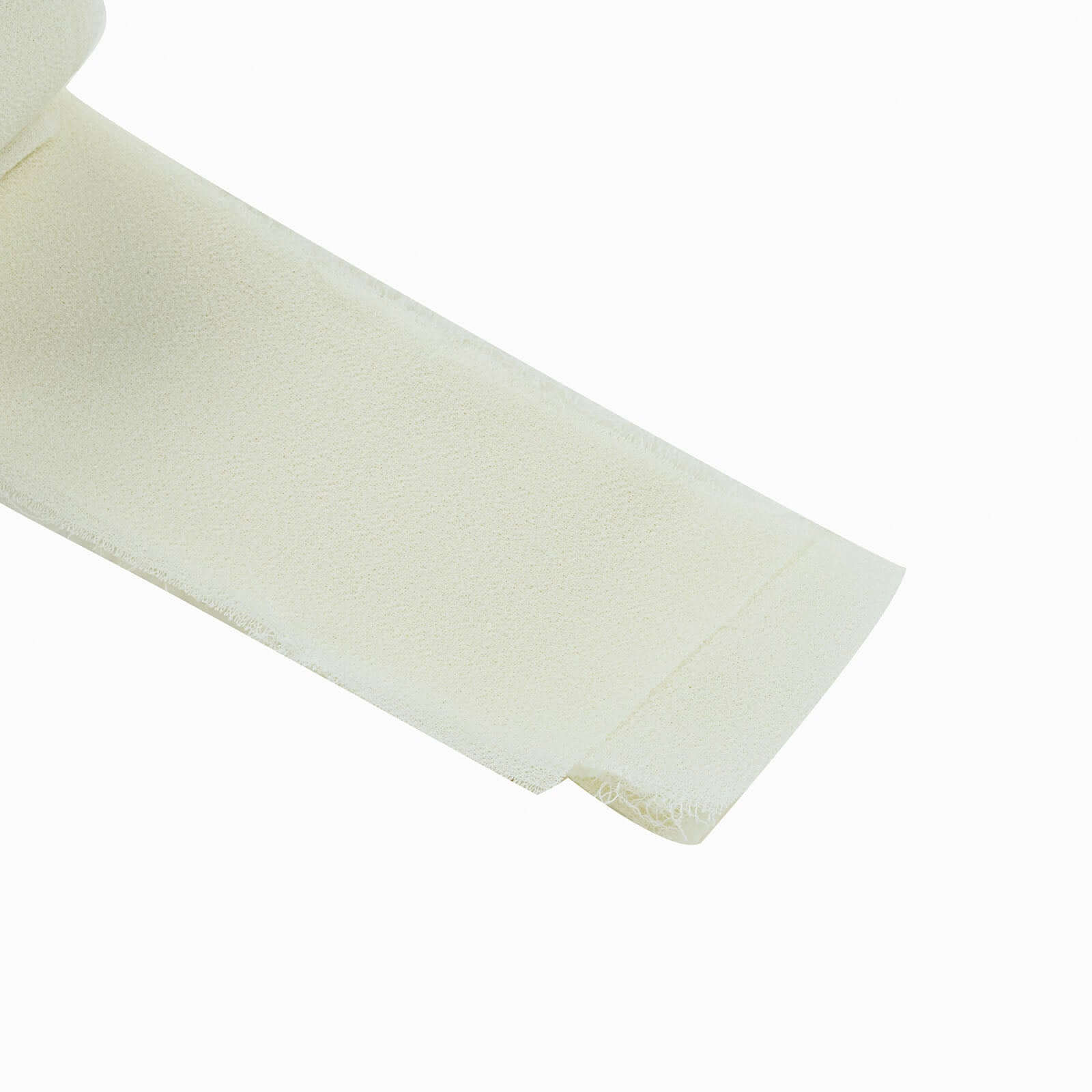 2 Pack 6yd Ivory Silk-Like Chiffon Linen Ribbon Roll For Bouquets, Wedding Invitations Gift Wrapping