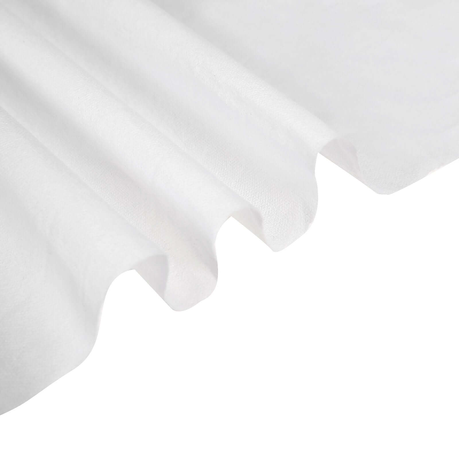 Paper Linen-Like Airlaid Tablecloth Rectangle White - Convenient Disposable Table Cover 50"x108"