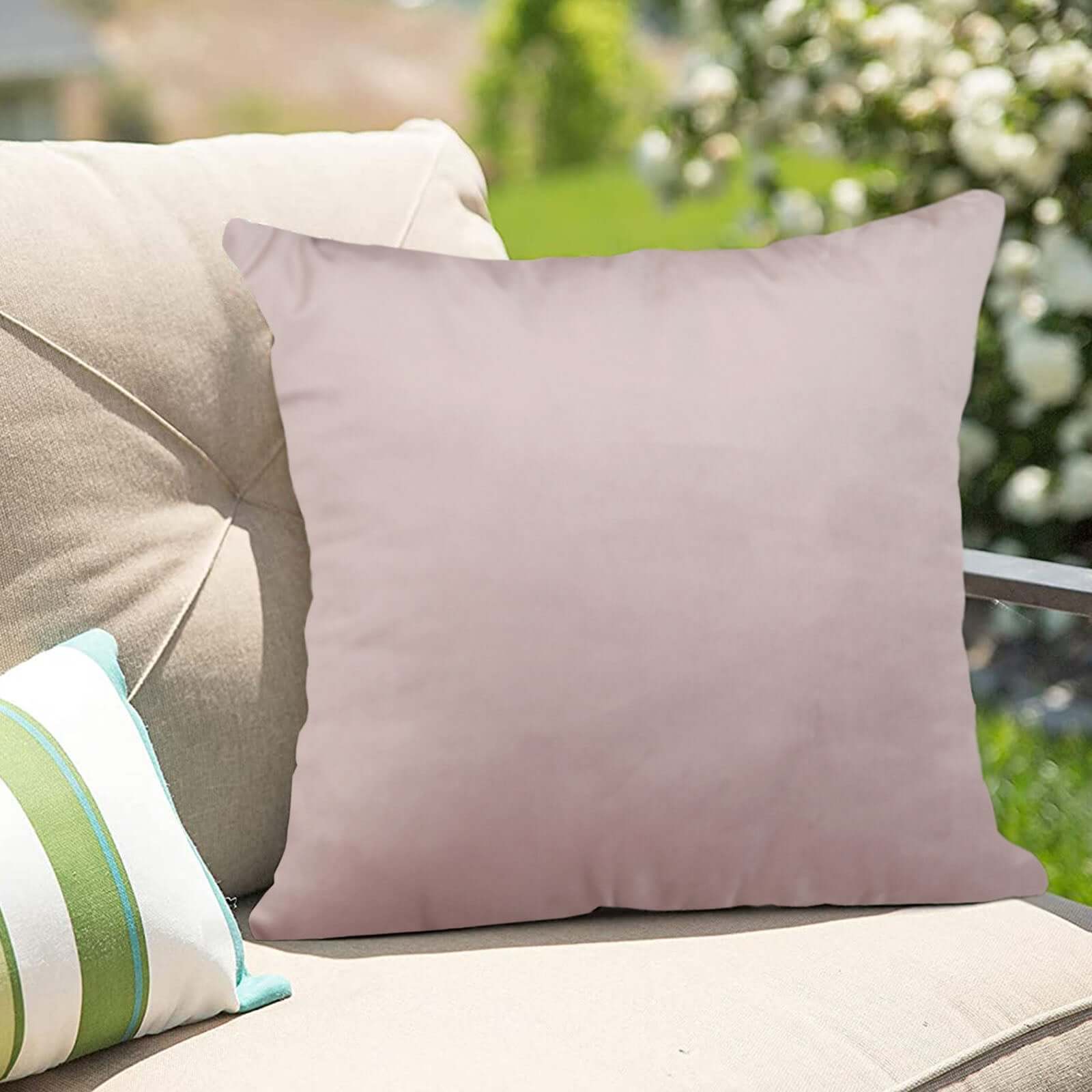 2 Pack 18" Mauve Soft Velvet Square Throw Pillow Cover