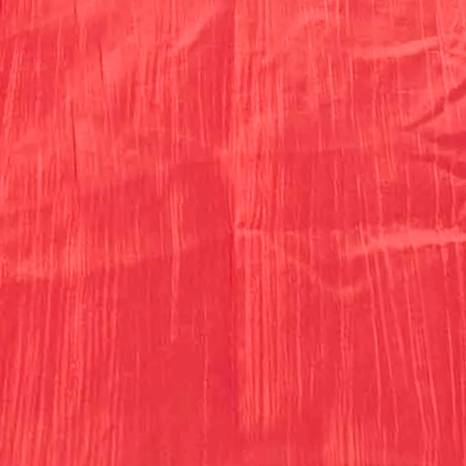 Taffeta 90"x156" Rectangle Tablecloth Red - Accordion Crinkle Seamless Table Cover