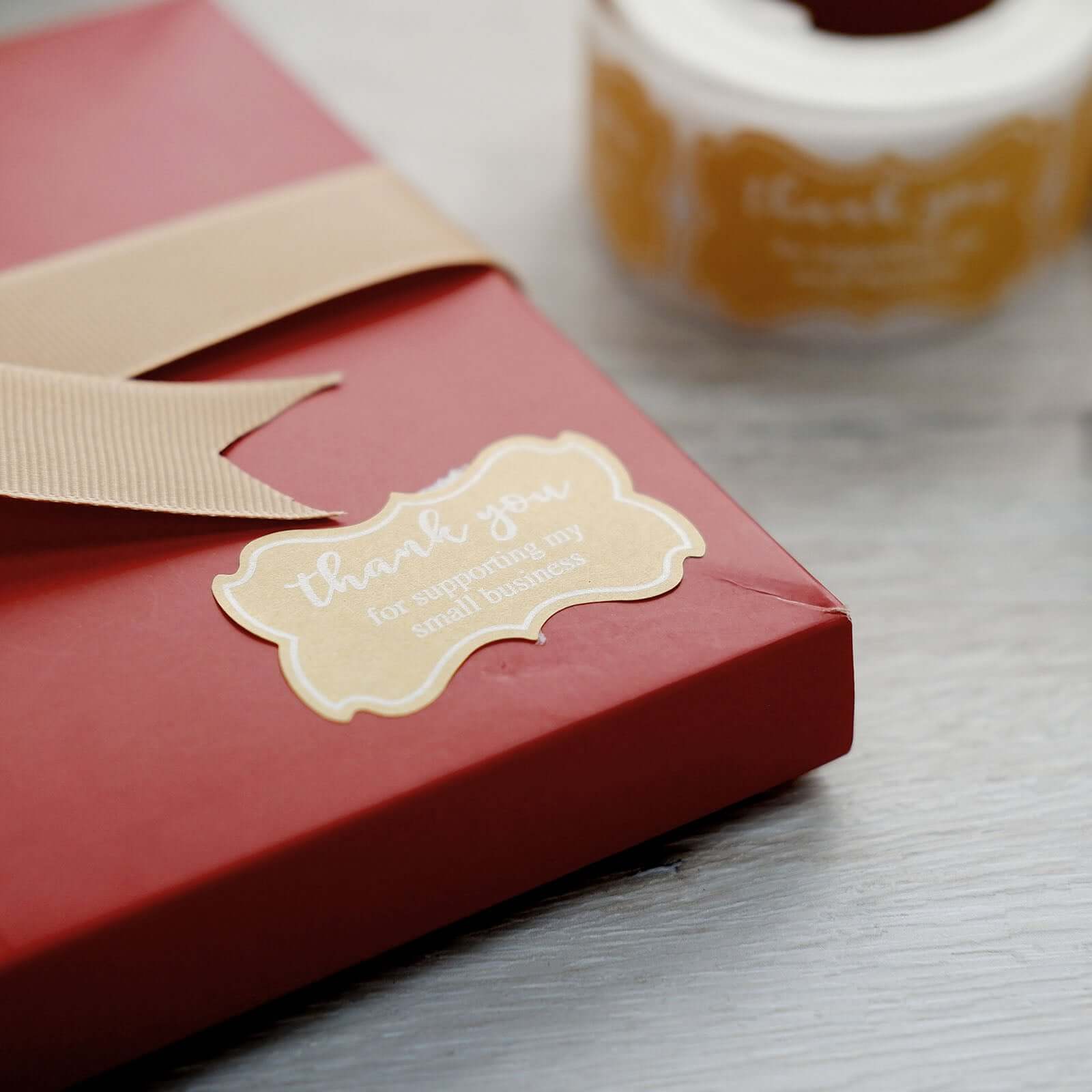 500Pcs 1.5" Thank You for Supporting My Small Business Stickers Roll, Labels for DIY Envelope Seals
