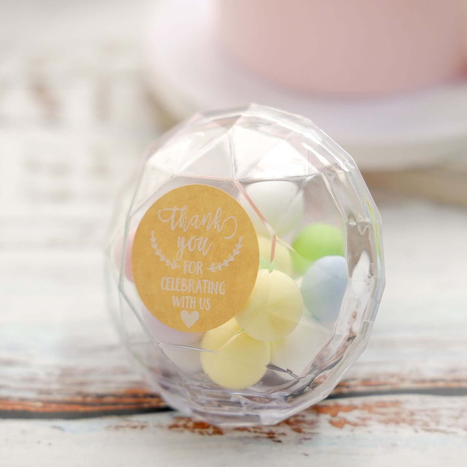 500Pcs 1.5" Thank You for celebrating with Us Stickers Roll, Labels for Envelops Seal and Wedding Favors - Round