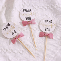 50 Pcs 1.5" Mauve Grosgrain Pre Tied Ribbon Bows, Gift Basket Party Favor Bags Decor - Polyester