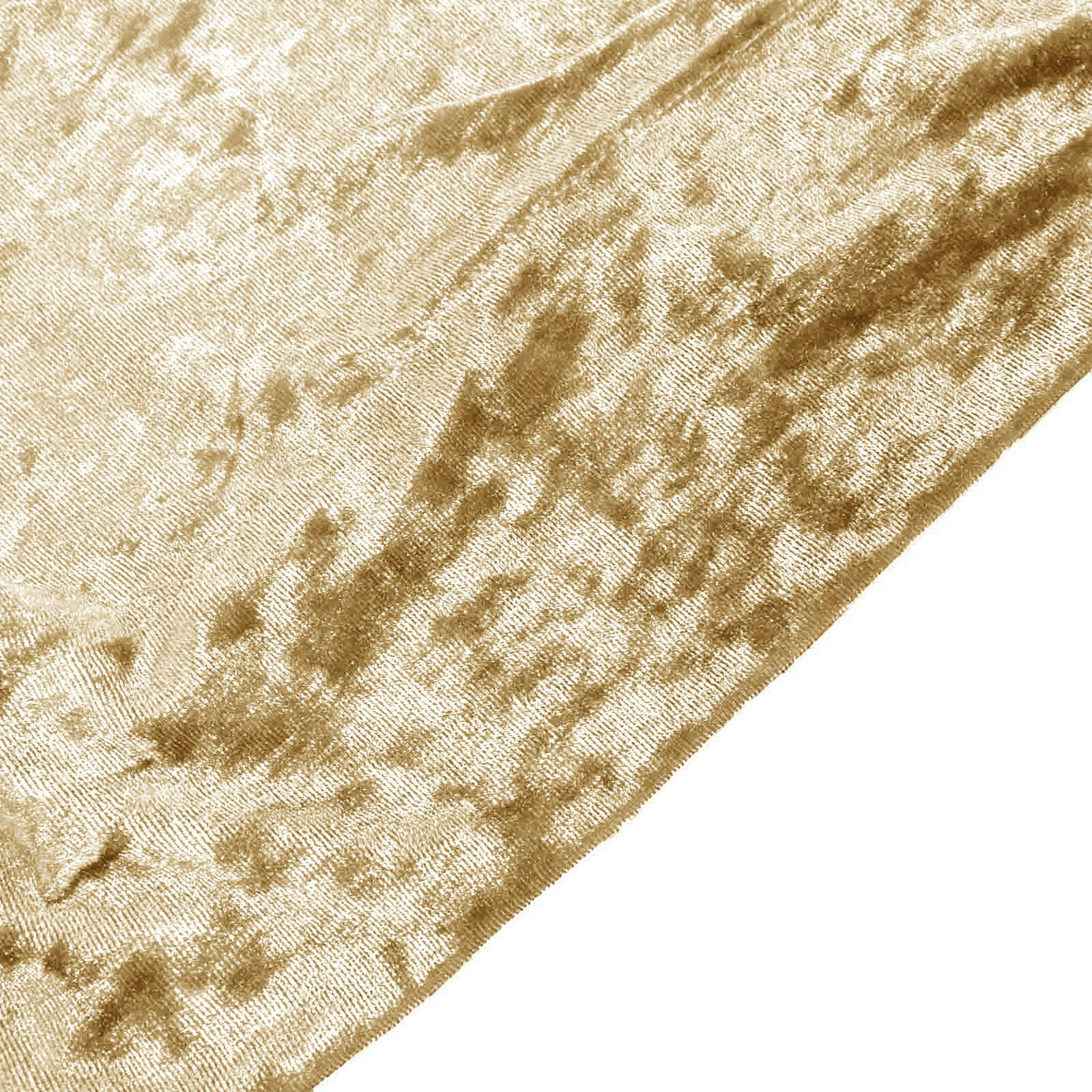 8ftx8ft Champagne Premium Smooth Velvet Event Curtain Drapes, Privacy Backdrop Event Panel with Rod Pocket