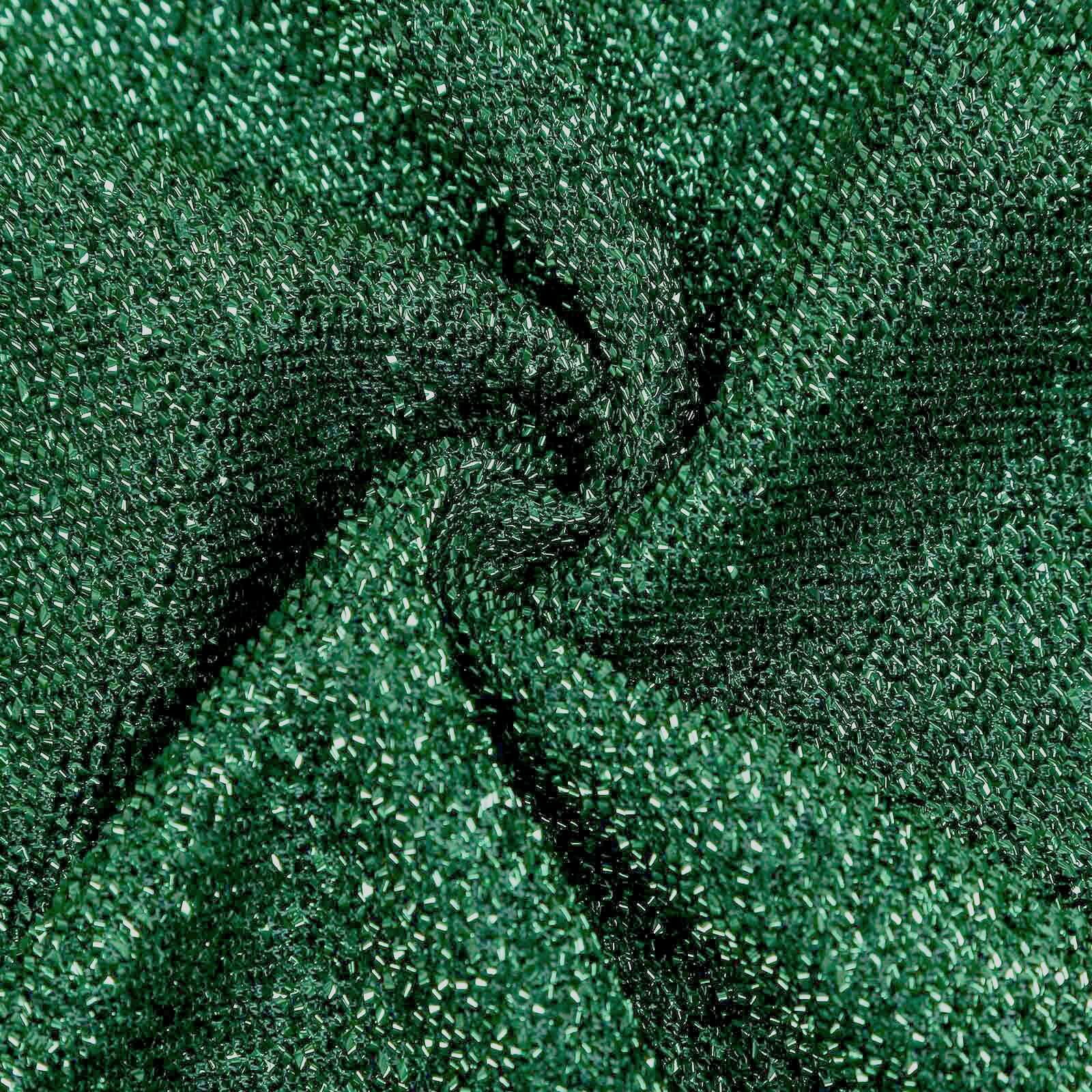 5ft Hunter Emerald Green Shimmer Tinsel Spandex Chiara Backdrop Stand Cover For Fitted Round Top Wedding Arch
