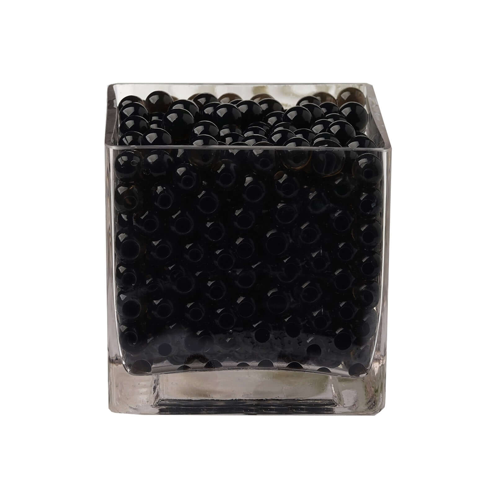 200-250 Pcs Water Gel Beads Vase Filler Black - Small Nontoxic Jelly Balls for Floating Candles & Floral Displays