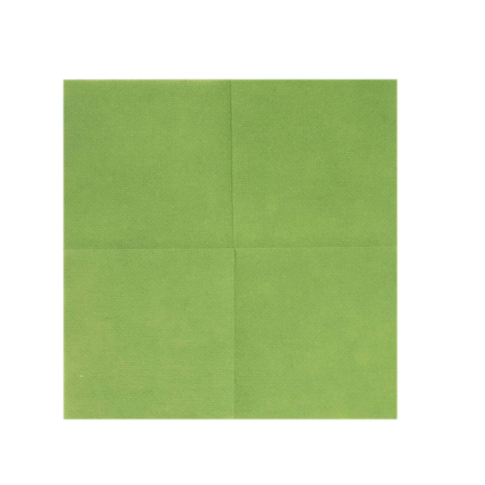 20-Pack Paper Linen-Like Cocktail Napkins Olive Green - Disposable 5"x5" Airlaid Soft Napkins