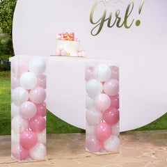 Acrylic Table Top Bridge Connector Rectangular Plate 46"x12" Clear - Durable Design for Pedestal Stands