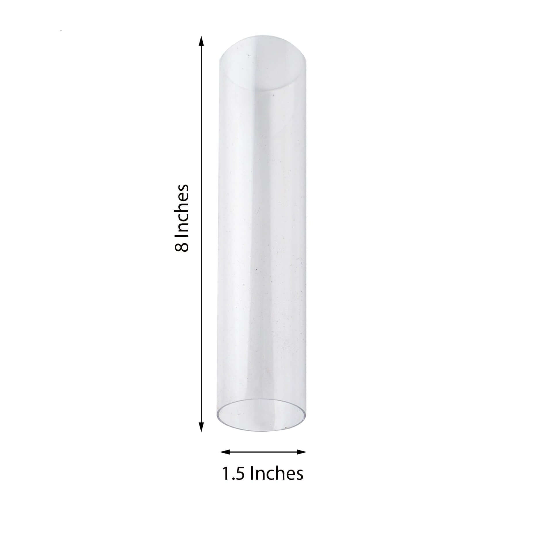 Acrylic Cake Stand Tubes Clear DIY Customizable Design - Tiered Cupcake Dessert Tower Poles 8"