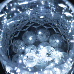 50-Pack LED Mini Balloon Lights Round White - Waterproof Battery Operated Balls 0.5"