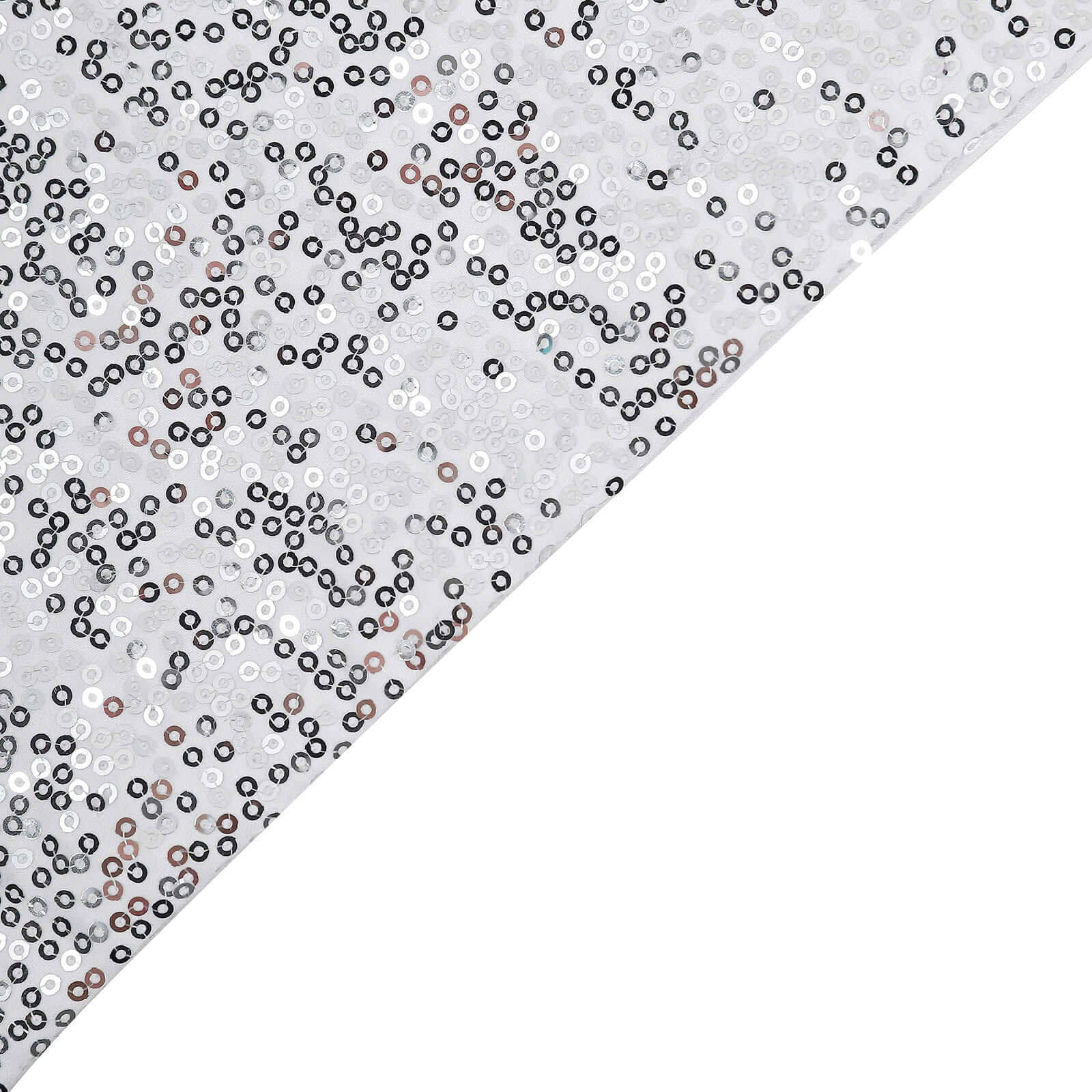 2 Pack 18" Silver Sequin Decorative Square Throw Pillow Cover