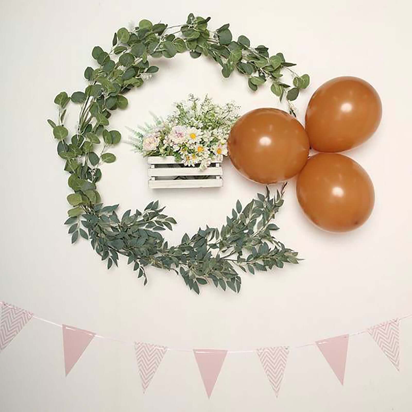 25 Pack 12" Matte Pastel Caramel Helium or Air Latex Party Balloons