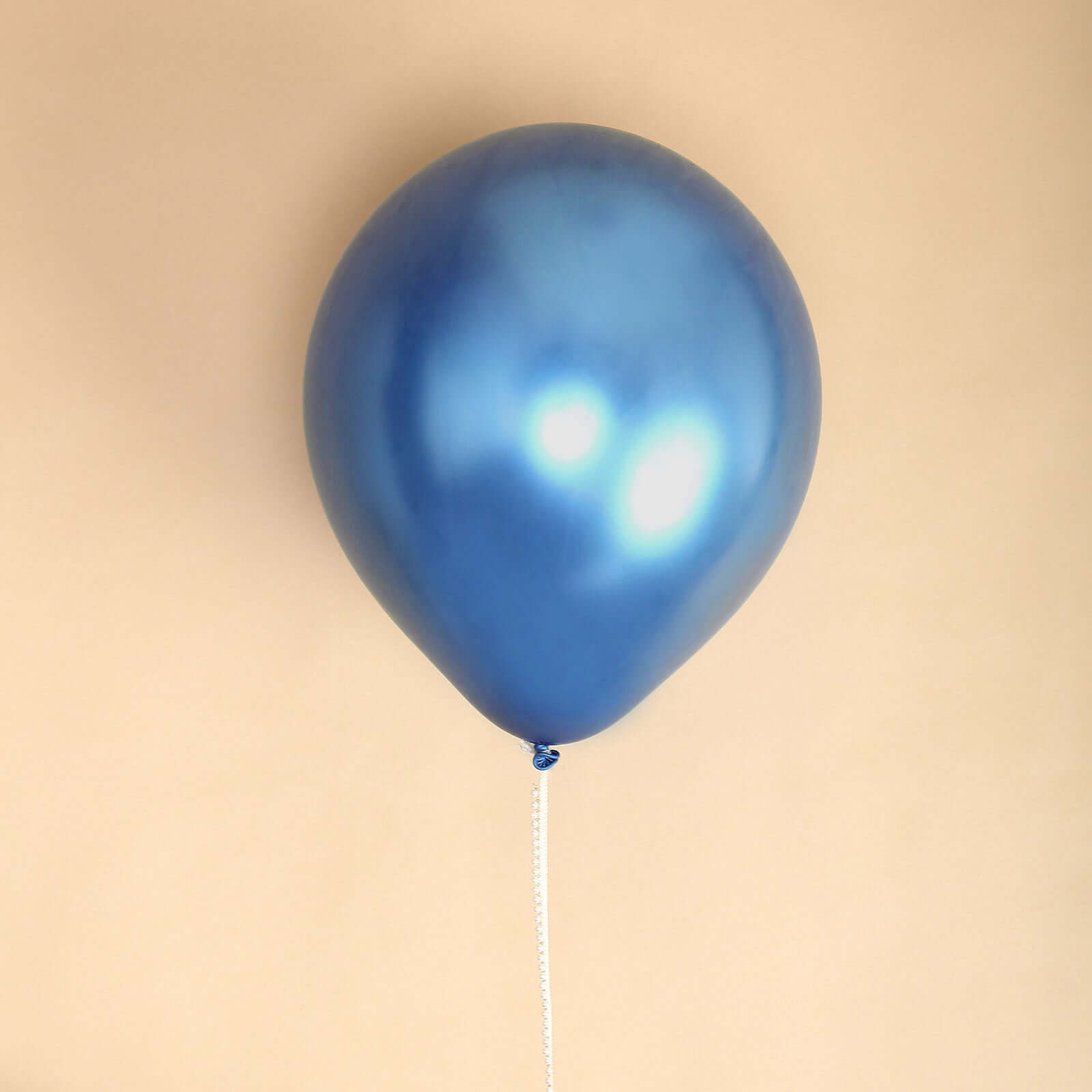 5 Pack 18" Metallic Chrome Royal Blue Latex Helium or Air Balloons