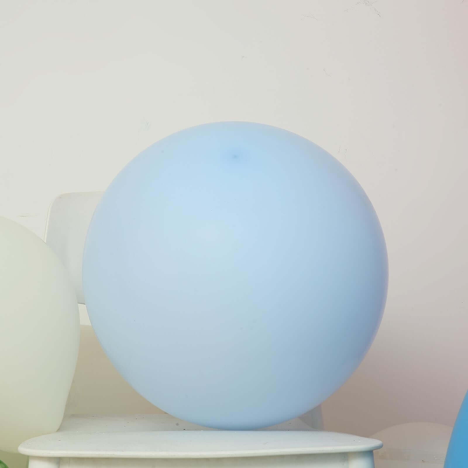 10 Pack 18" Matte Pastel Ice Blue Helium or Air Latex Party Balloons