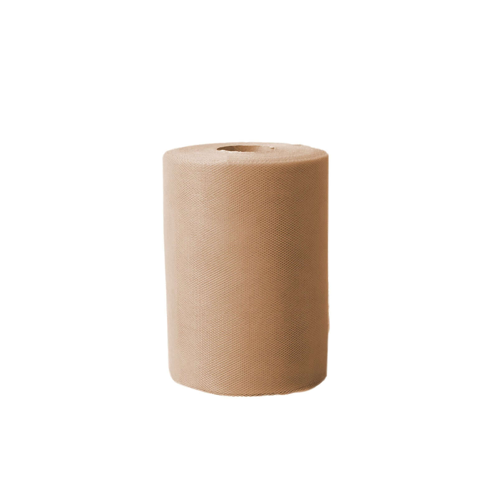 6"x100 Yards Natural Tulle Fabric Bolt, Sheer Fabric Spool Roll For Crafts
