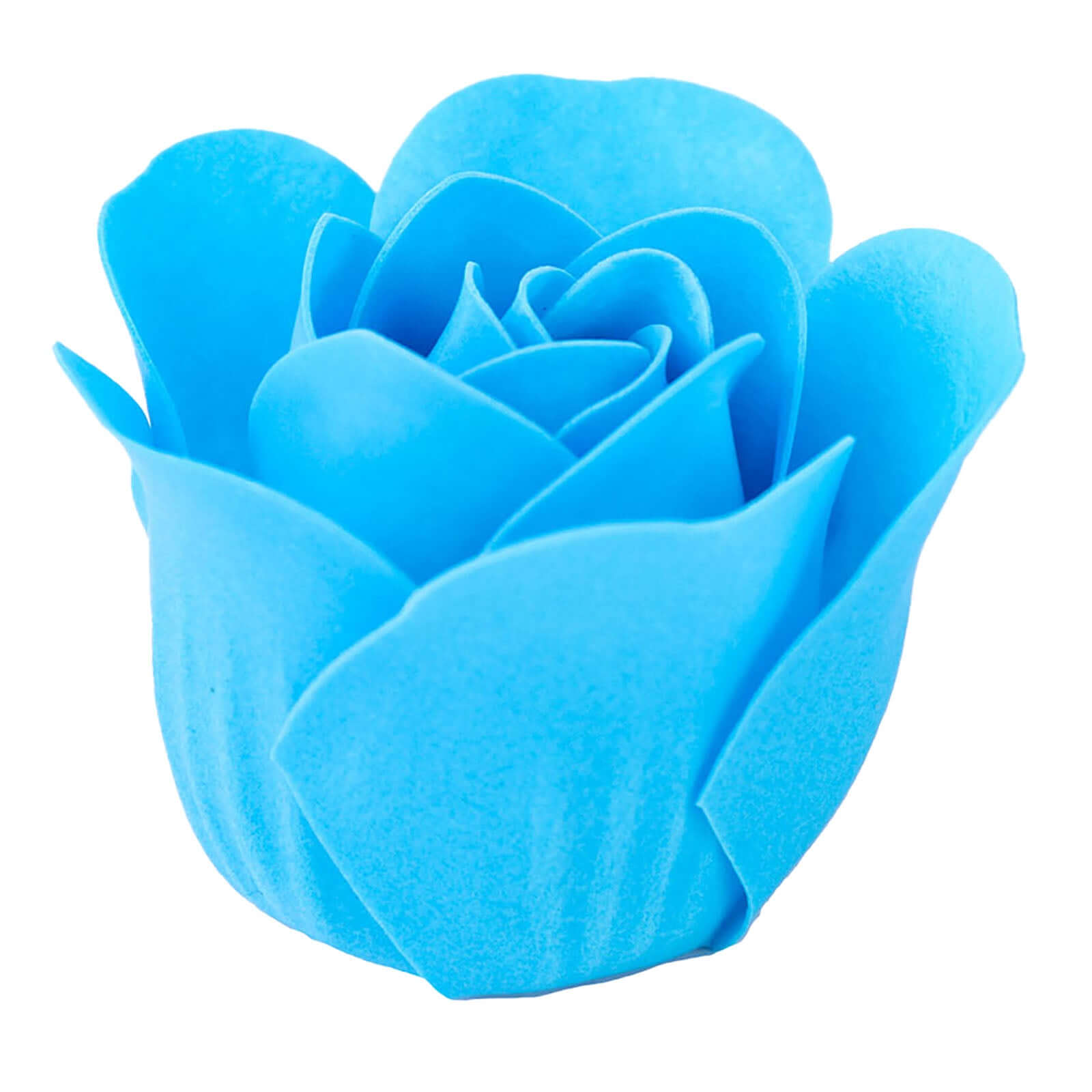 6 Pcs Turquoise Scented Rose Soap Heart Shaped Party Favors With Gift Box And Ribbon