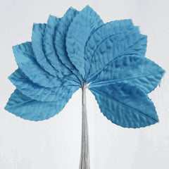 144 Turquoise Burning Passion Leaves