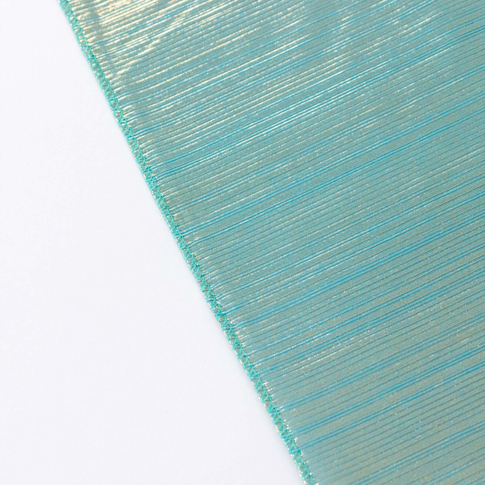 Sequin Dots Polyester 60"x126" Rectangle Tablecloth Shimmering Turquoise - Wrinkle Free & Sparkling Table Cover