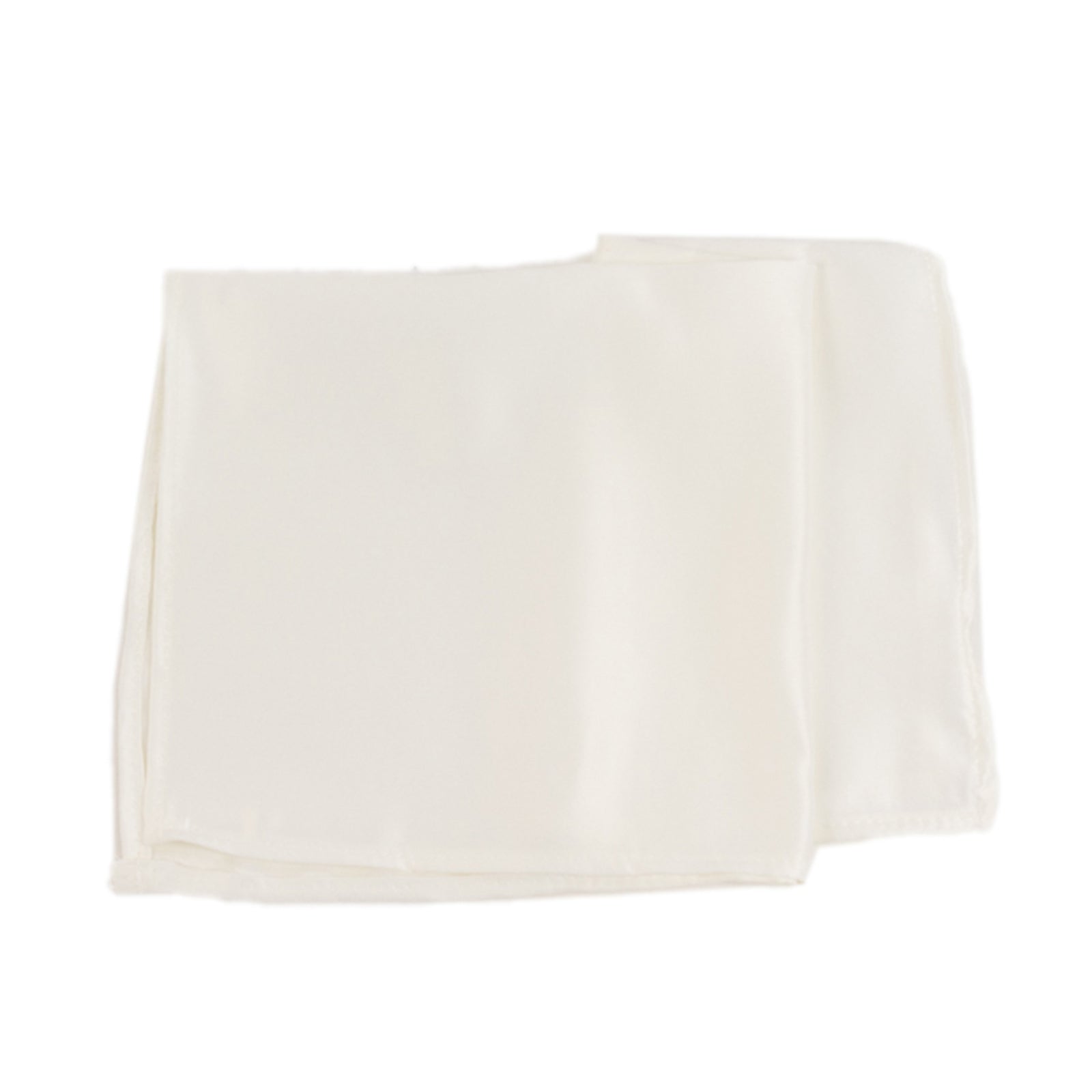 5 Pack Lamour Satin 20"x20" Napkins Ivory - Soft Matte Finish Dinner Napkins
