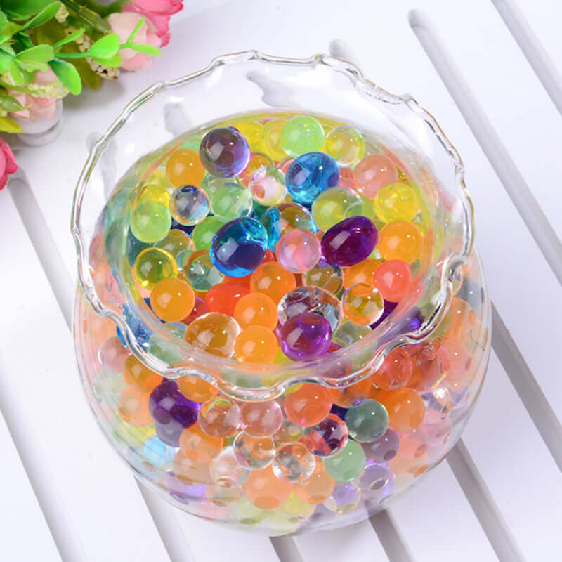 Water Gel Beads Vase Filler Apple Green - Large Nontoxic Jelly Balls for Floating Candles & Floral Displays 10g