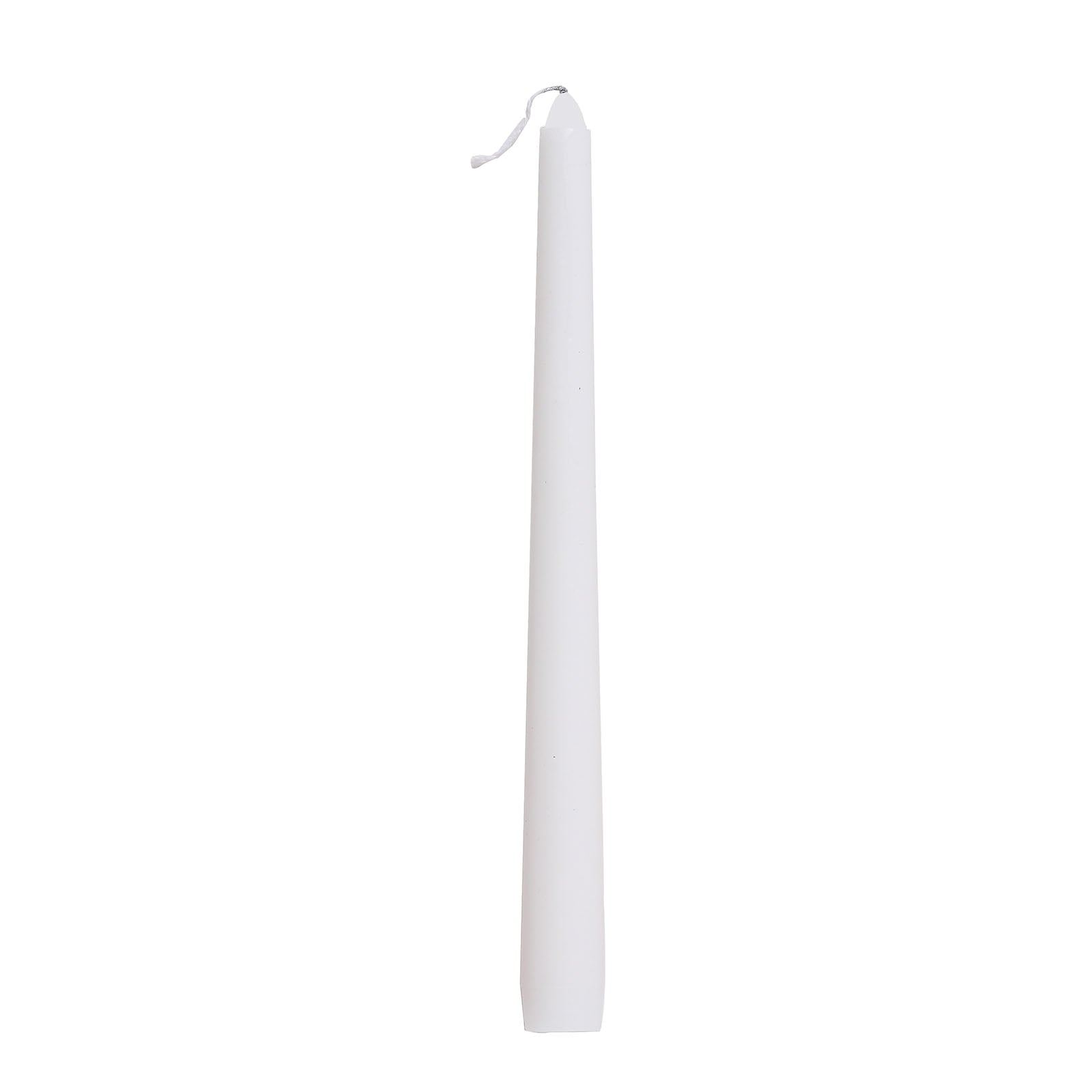 12-Pack Taper Candles Premium Wax Design White - Unscented Candles for Upscale Settings 10"