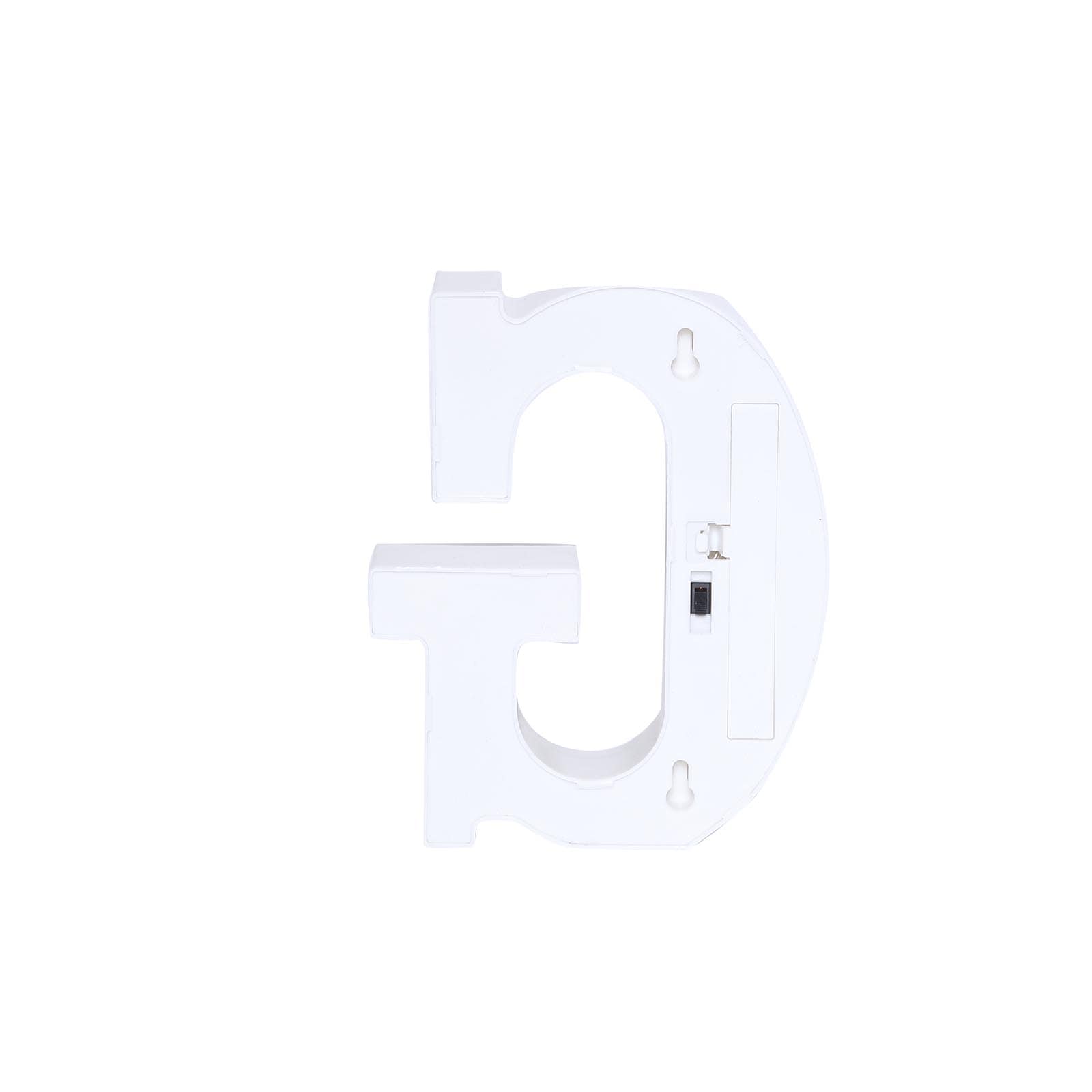 3D Marquee Letter "G" Warm White 6 LED Lights Gold - Chic Light-Up Decor for Events 6"