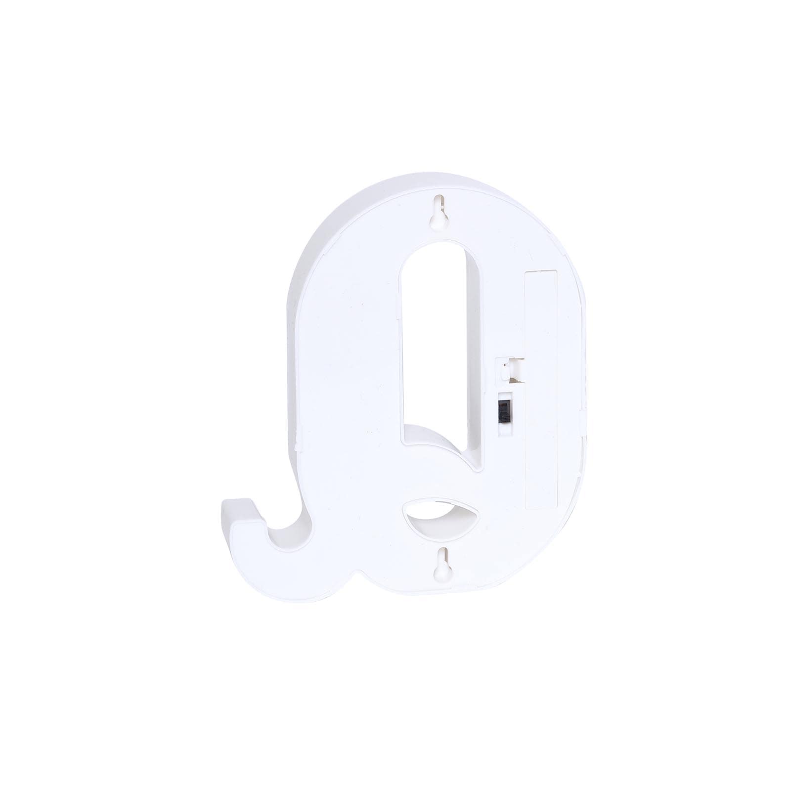 3D Marquee Letter "Q" Warm White 7 LED Lights Gold - Chic Light-Up Decor for Events 6"