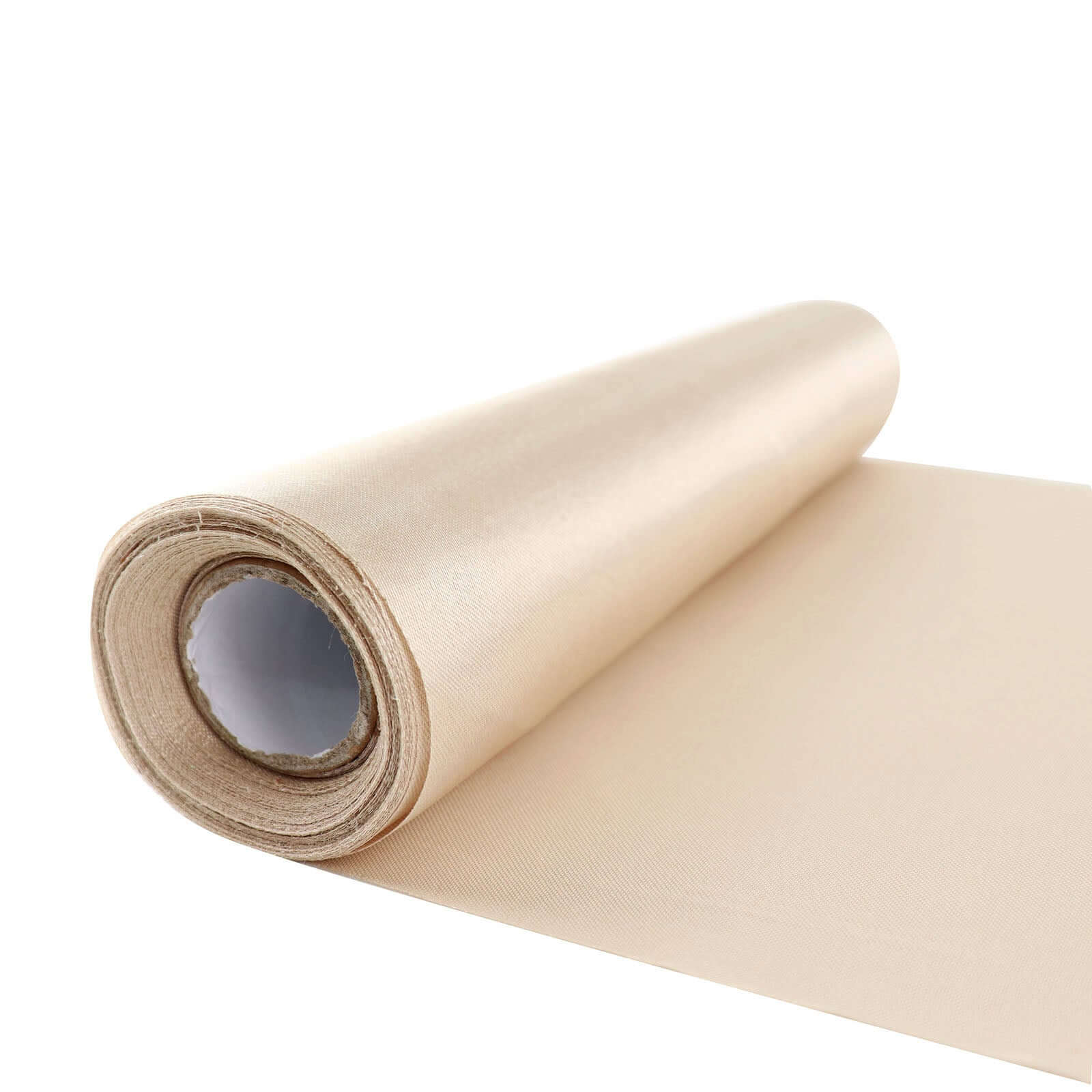 12"x10yd Beige Satin Fabric Bolt, DIY Craft Wholesale Fabric