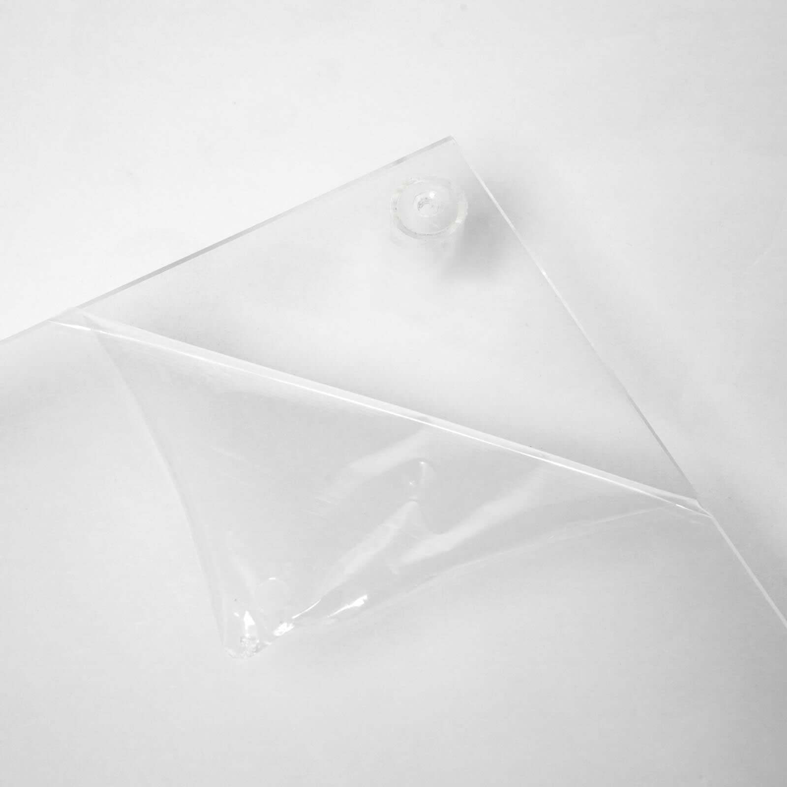 Acrylic Flower Vase Pillar Stand with Square Mirror Base Clear - Versatile Wedding Table Centerpiece 24"