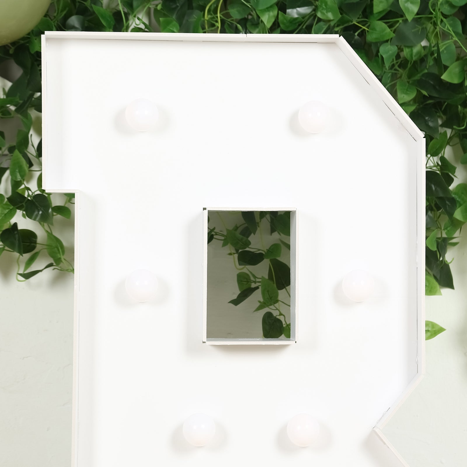 Giant LED Marquee Light Up Letter "B", White 4ft Pre-Cut Foam Board with 10 Warm White Battery Operated LEDs, Glue Gun and Sticks