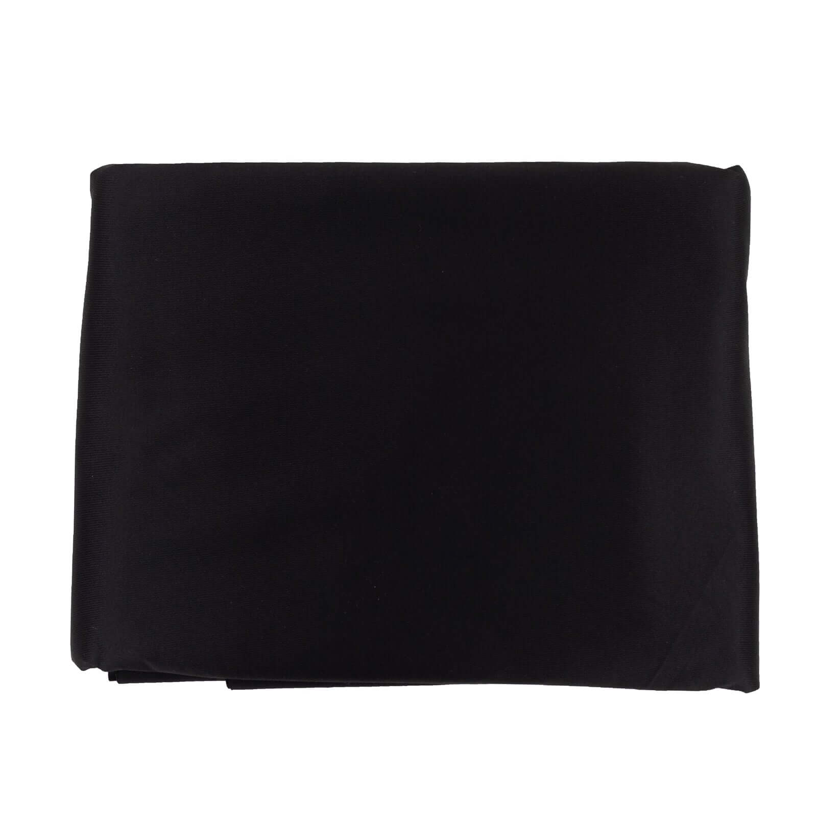 Premium Black Scuba Polyester Fabric Roll, Wrinkle Free DIY Craft Fabric Bolt- 60"x10 Yards