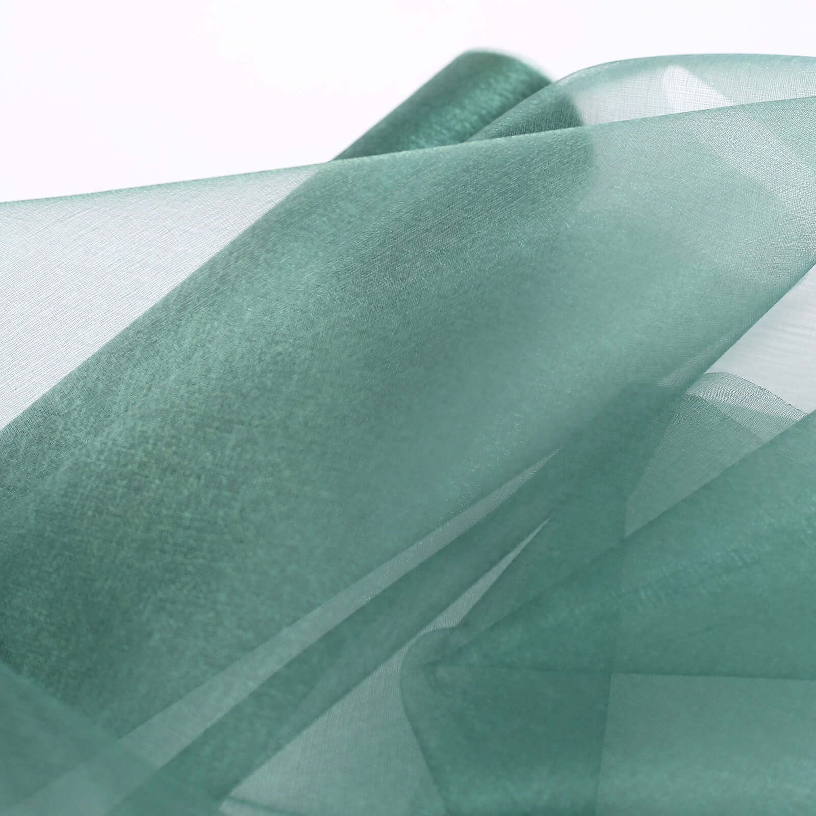 12"x10yd Hunter Emerald Green Sheer Chiffon Fabric Bolt, DIY Voile Drapery Fabric
