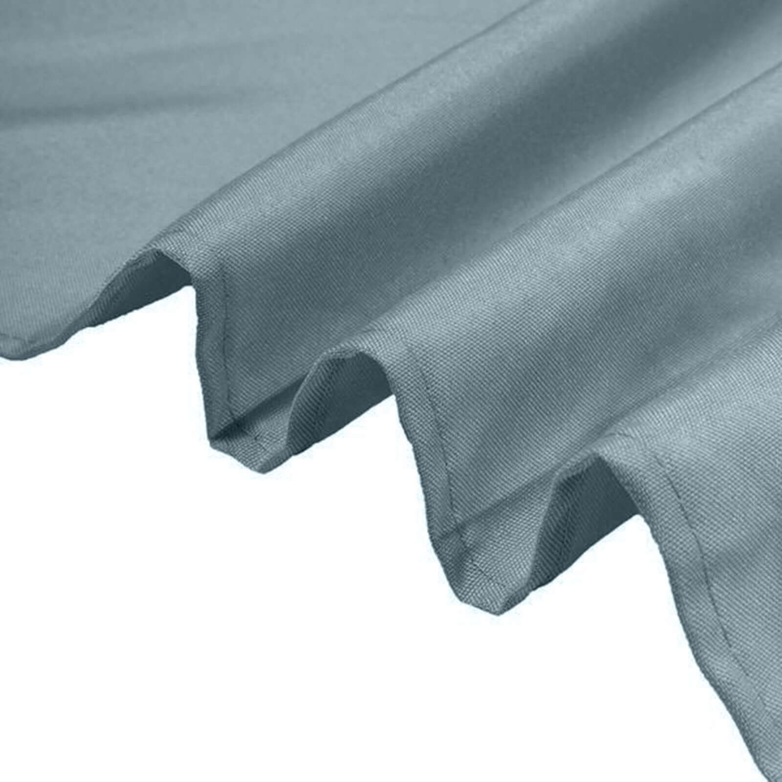 Polyester 132" Round Tablecloth Dusty Blue - Seamless Chic Table Cover