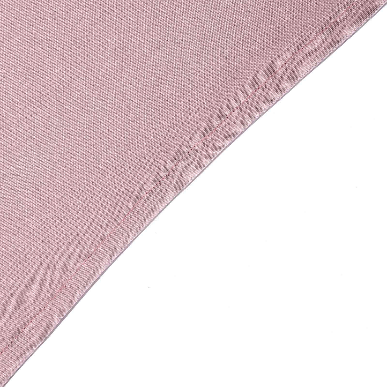 Stretch Spandex 96"x30" Rectangle Table Cover Dusty Rose - Durable Form-Fitting Tablecloth