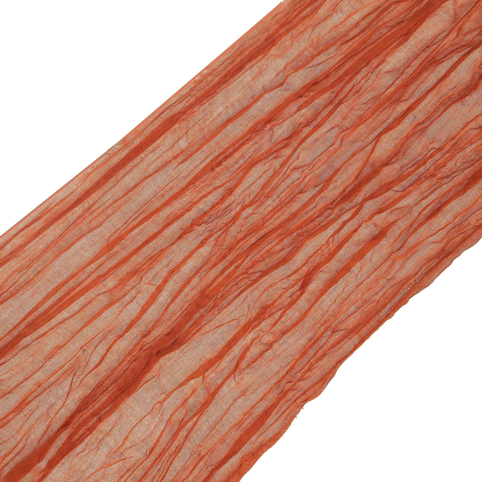 5 Pack Cheesecloth Gauze 16"x88" Chair Sashes Terracotta (Rust) - Boho Chair Decorations