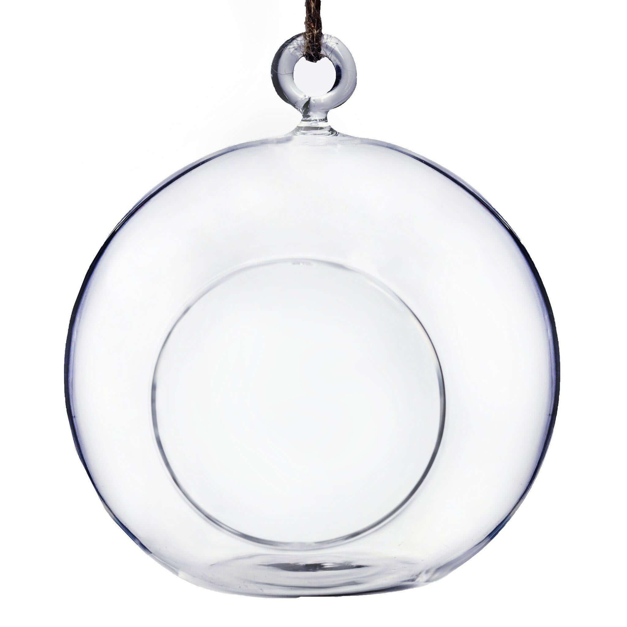 4-Pack Glass Terrarium Hanging Globe Design Free-Falling - Modern Planter for Air Plants & Displays 4"
