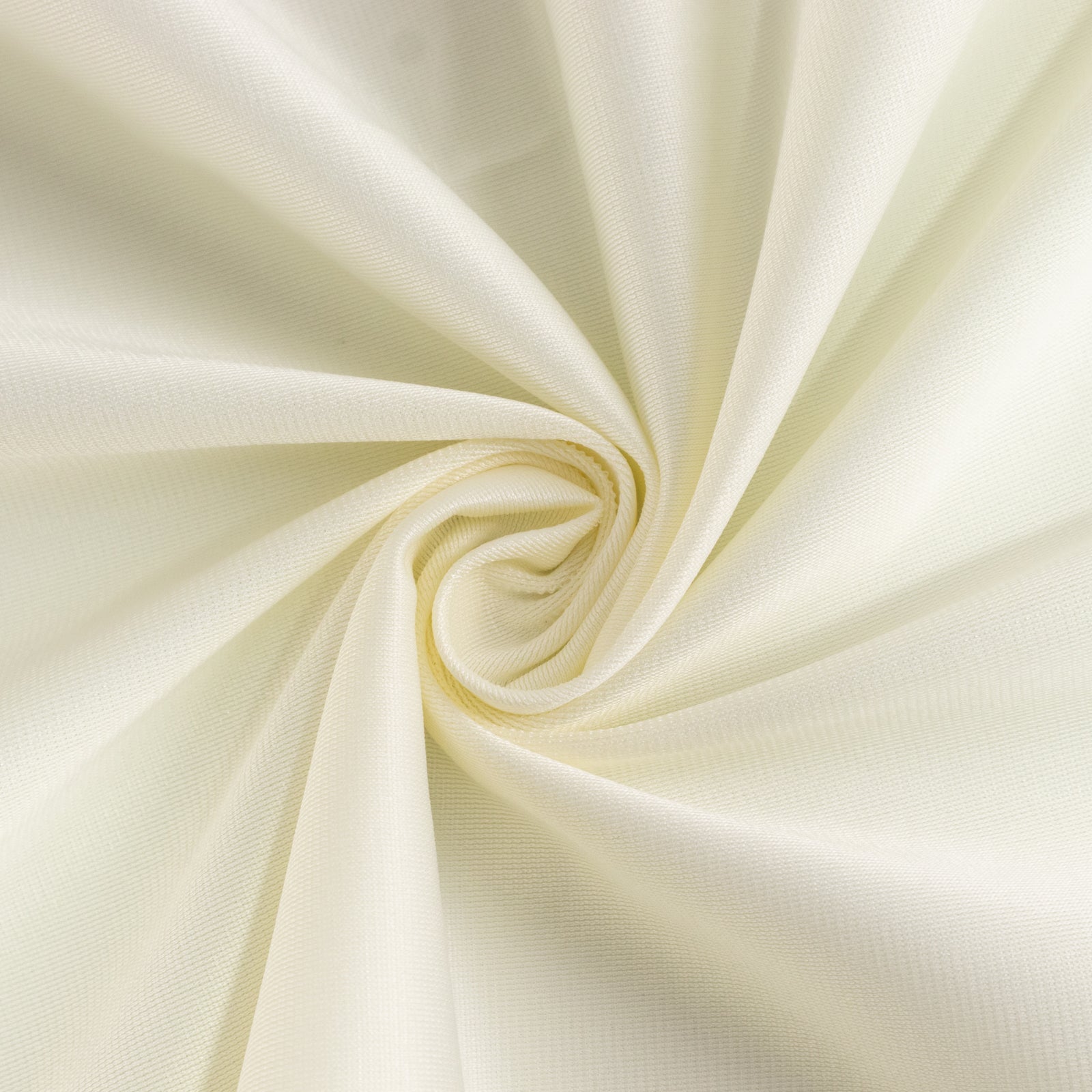 Premium Polyester 90" Round Tablecloth Ivory - Stain and Wrinkle-Resistant Design with 220GSM Thickness Table Cover