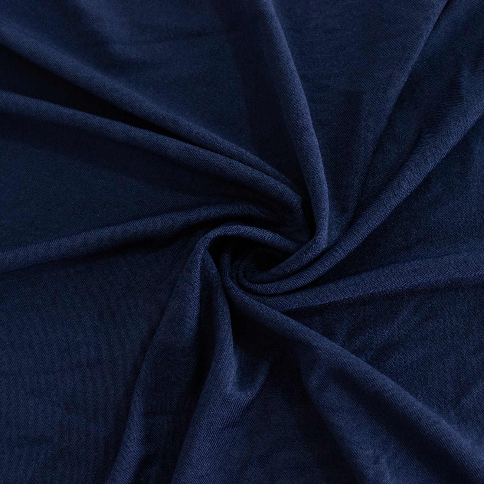 Spandex 33"-36" Round Cocktail Table Cover Navy Blue - Easy to Maintain Stretch Fitted Highboy Tablecloth