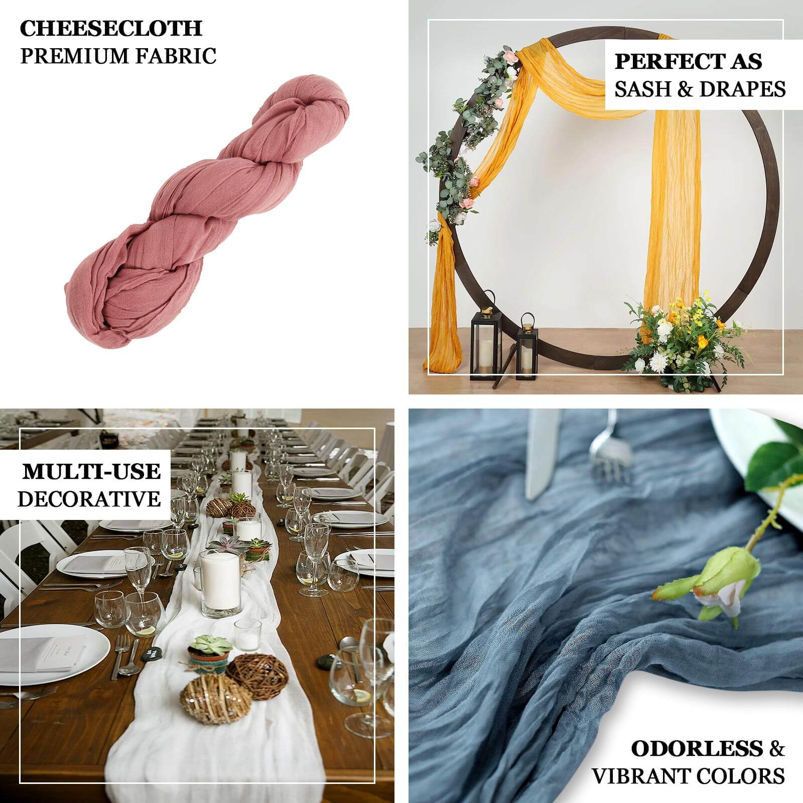 20ft Purple Gauze Cheesecloth Fabric Wedding Arch Drapery, Window Scarf Valance, Boho Decor Arbor Curtain Panel
