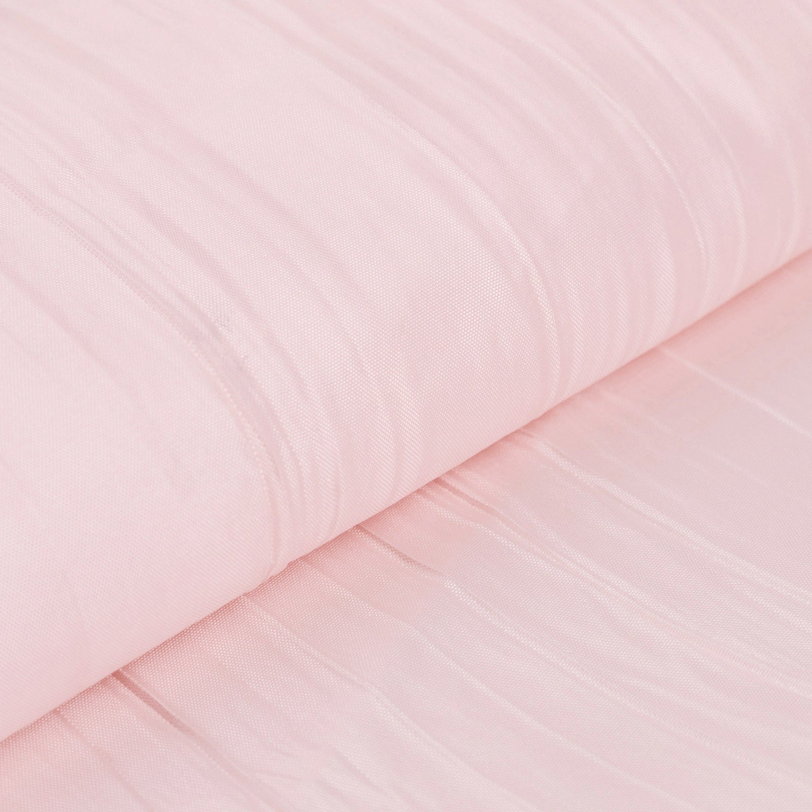 54"x10 Yards Blush Accordion Crinkle Taffeta Fabric Bolt