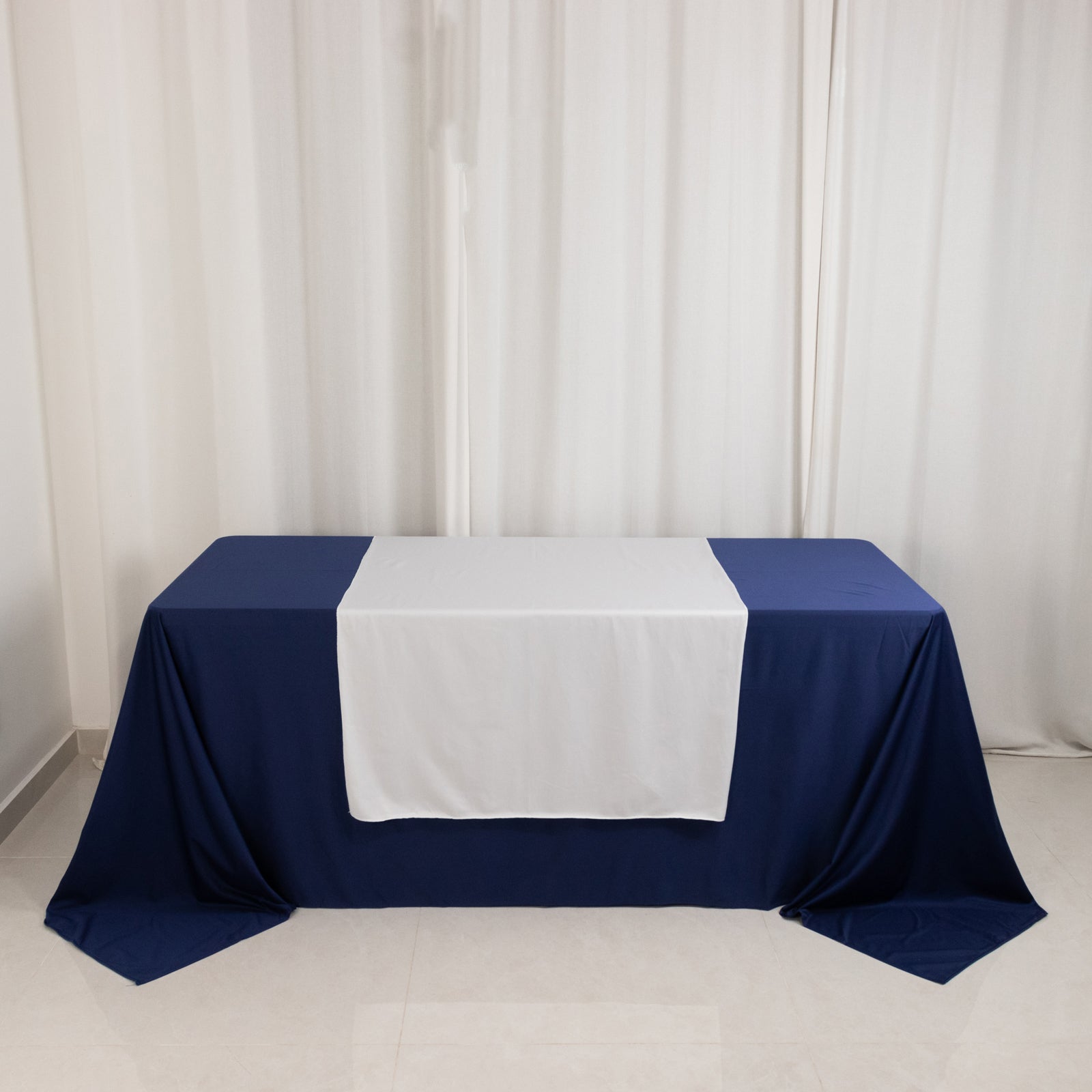 Wide Premium Polyester 36"x72" Table Runner White - Sublimation Printable Banner for Customized Event Branding