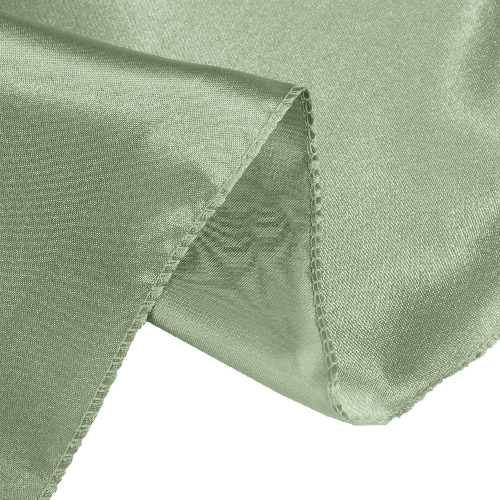 Satin 90"x90" Table Overlay Square Tablecloth Sage Green - Smooth Finish Table Topper