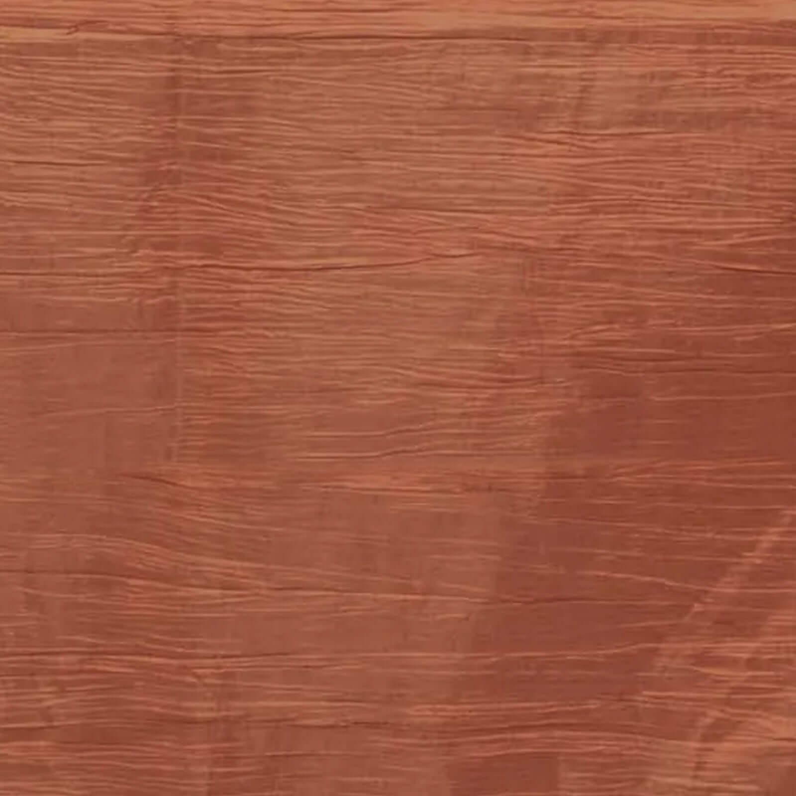 Taffeta 90"x156" Rectangle Tablecloth Terracotta (Rust) - Accordion Crinkle Seamless Table Cover