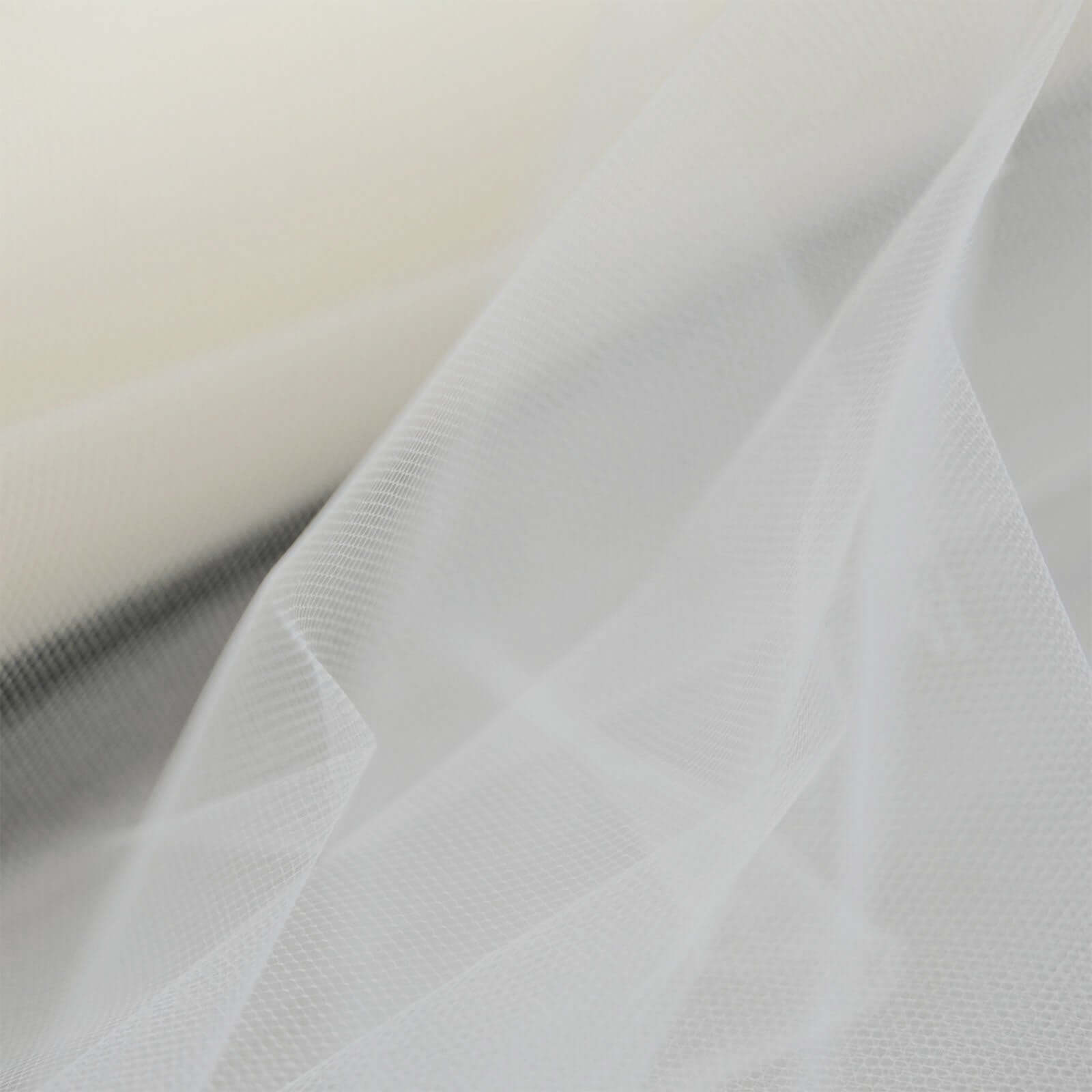 18"x100 Yards Ivory Tulle Fabric Bolt, Sheer Fabric Spool Roll For Crafts