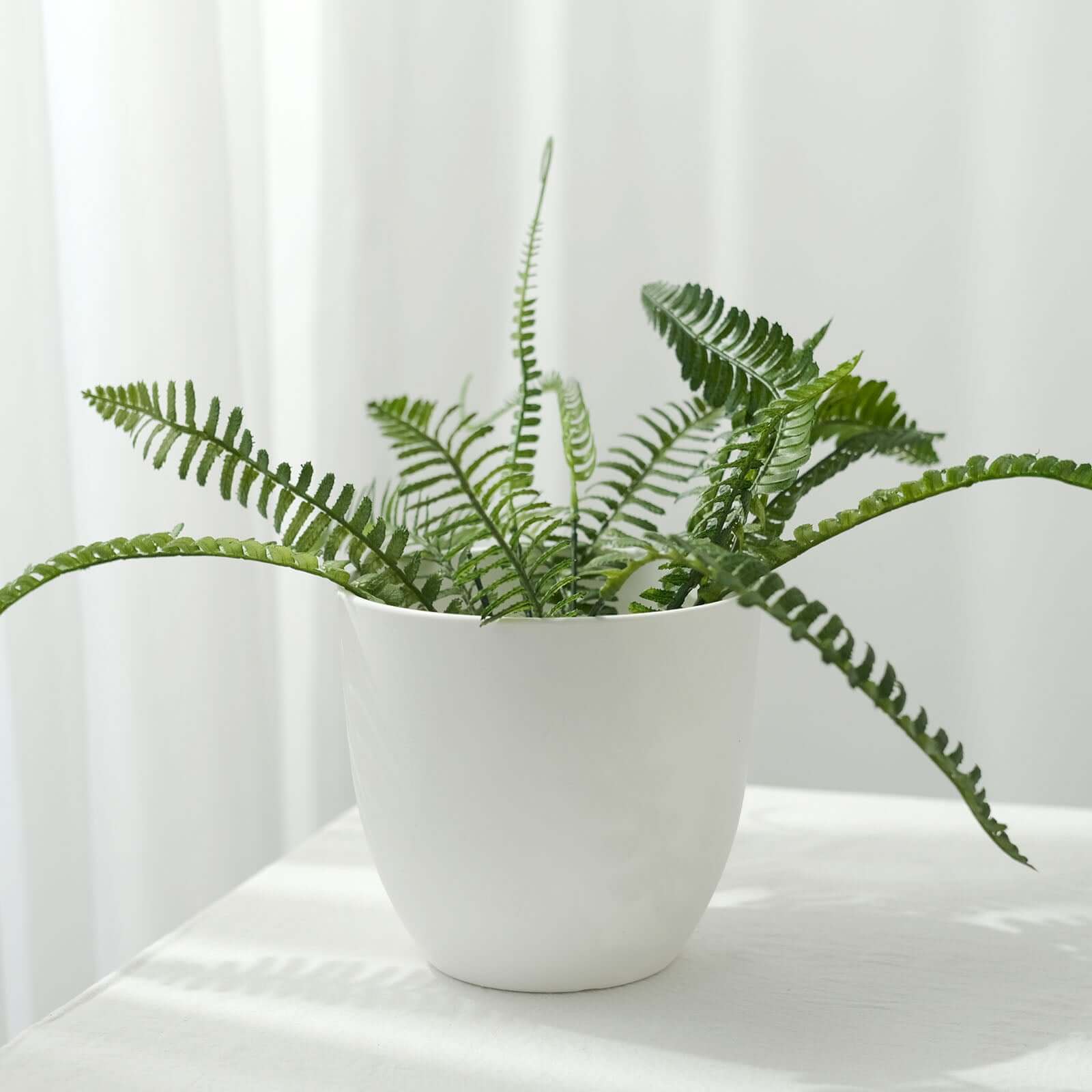 2-Pack Planter Pots Indoor Macrame Holder Design White - Plastic Plant Pots 5.5"